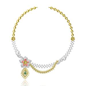 Diamond Necklace 18K Gold